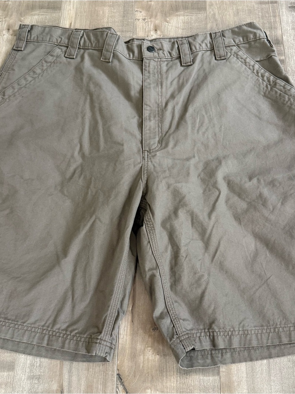 Carhartt Carpenter Cargo Shorts Canvas Men‎ 44 Brown BRN 147 LBR Outdoor EUC